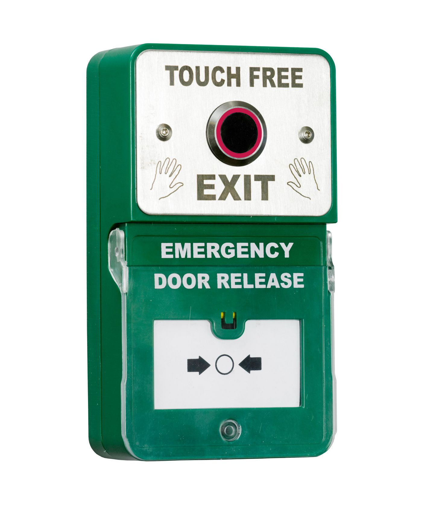 Surface Dual Unit with  Breakglass and Touch Free  Emergency Exit Device