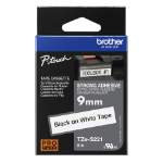 Brother TZE-S221 DirectLabel black on white extra strong Laminat 9mm x 8m for Brother P-Touch TZ 3.5-18mm/6-12mm/6-18mm/6-24mm/6-36mm  Chert Nigeria
