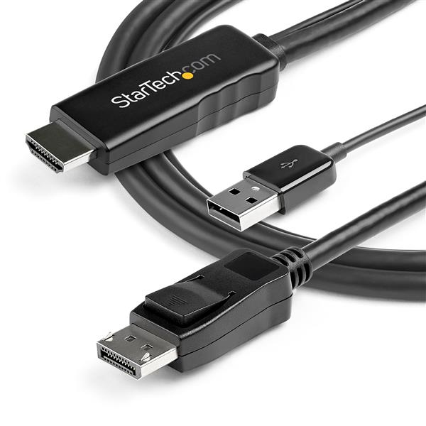 StarTech.com 3 m (9.8 ft.) HDMI to DisplayPort Cable - 4K 30Hz