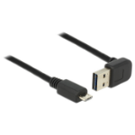 DeLOCK 1m, USB 2.0-A - USB 2.0 micro-B USB cable USB A Micro-USB B Black