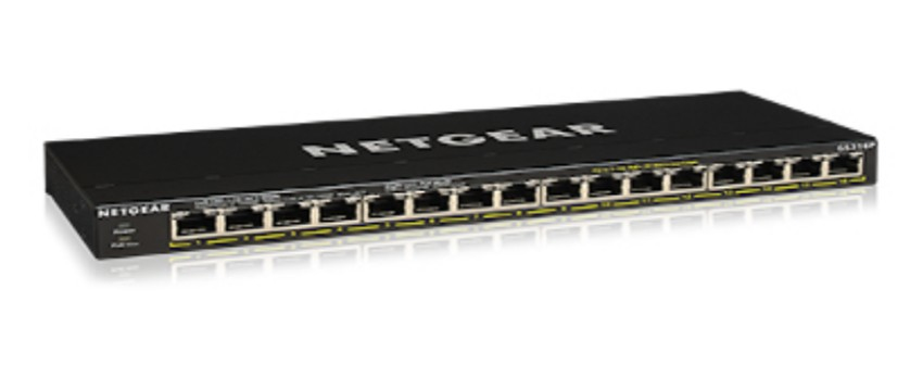 Image of NETGEAR GS316P Unmanaged Gigabit Ethernet (10/100/1000) Power over...