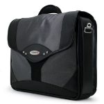 Mobile Edge Premium Briefcase - Silver 15.4" Black