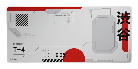 GXT 759 XXL Gaming mouse pad Black, Grey, Red, White