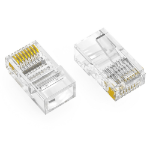 Axiom RJ45C6AUF100-AX wire connector RJ-45 Transparent