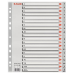 Esselte 100128 tab index Alphabetic tab index Polypropylene (PP) Grey