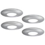 4lite IP65 GU10 Fire-Rated Downlight - Chrome - Pack of 4