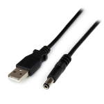 StarTech.com USB to 5.5mm Power Cable - Type N Barrel - 1m
