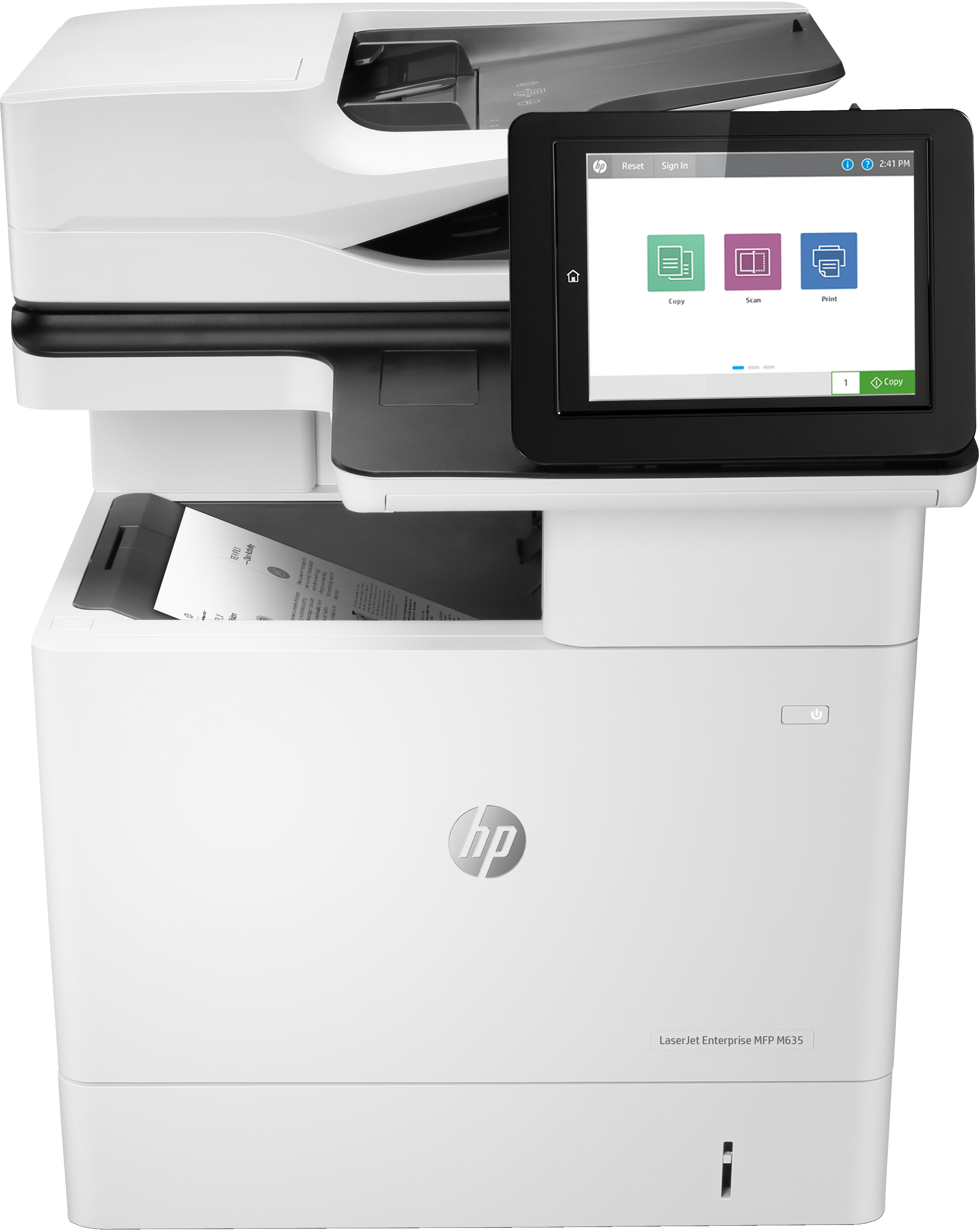 Image of HP LaserJet Enterprise MFP M635h, Print, copy, scan, optional fax,...