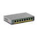 NETGEAR GS108EPP Unmanaged Gigabit Ethernet (10/100/1000) Power over Ethernet (PoE) Desktop/Wall-Mounting Grey
