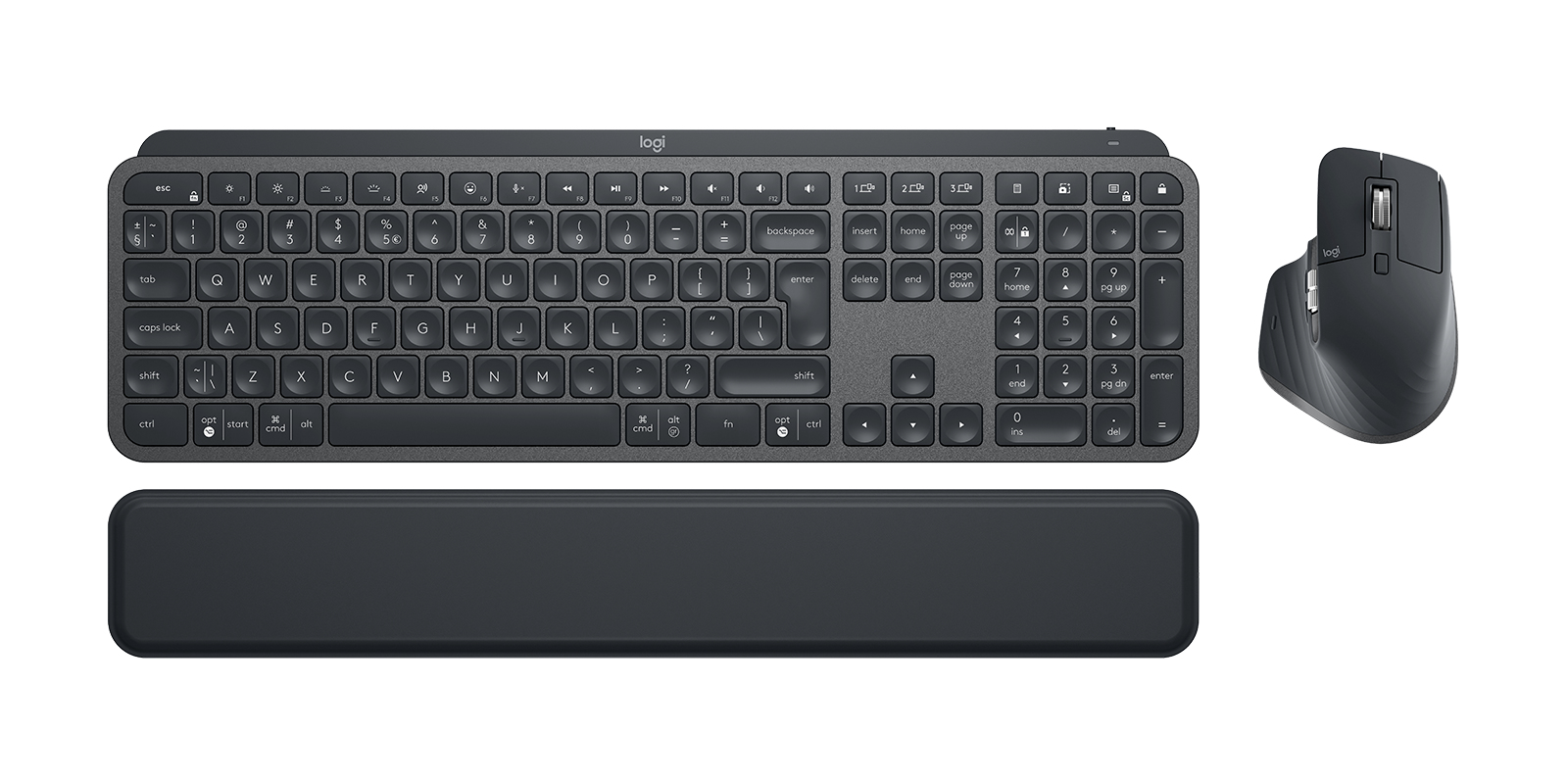 Logitech MX Keys Combo for Business keyboard Mouse included RF Wireless + Bluetooth QWERTY UK International Graphite