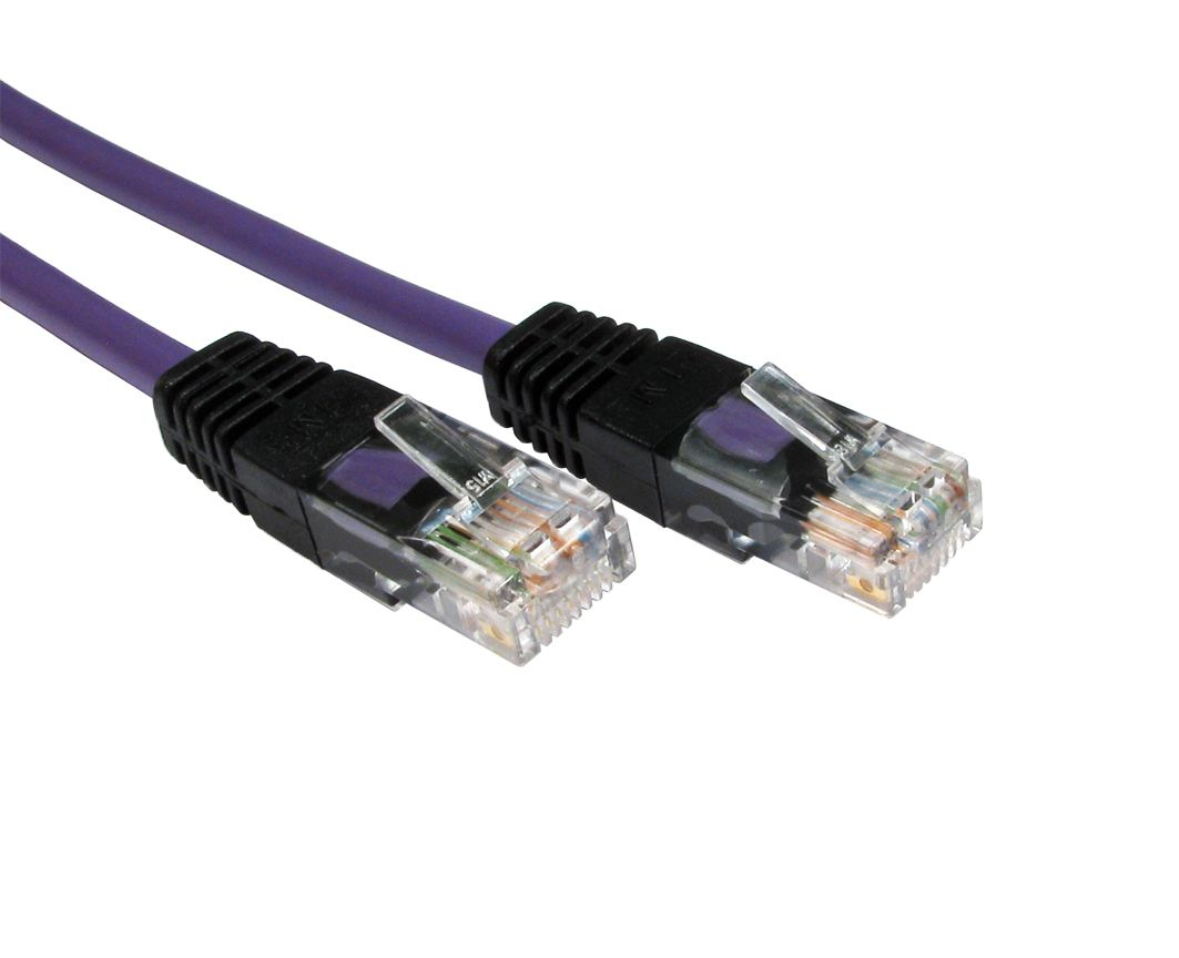 Cables Direct XXURT-610V networking cable Violet 10 m Cat5e U/UTP (UTP