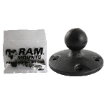 RAM Mounts Composite Round Plate with Ball & Hardware for Garmin GPSMAP + More