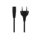 Maplin Power Lead IEC C7 Fig 8 2pin plug to Euro 2 pin Plug 2m (Not fused)