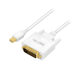 LogiLink CV0138 video cable adapter 3 m Mini DisplayPort DVI White