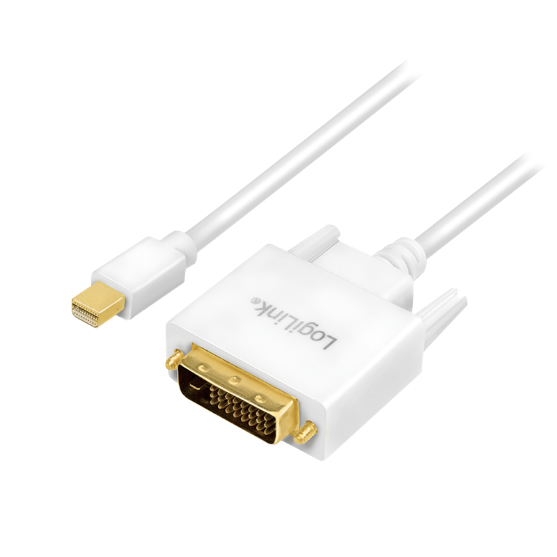 Image of LogiLink CV0138 video cable adapter 3 m Mini DisplayPort DVI White