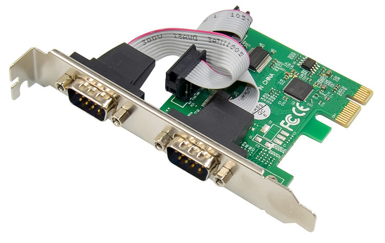 Image of ProXtend PCIe AX99100 2S DB9 RS232 Serial Card