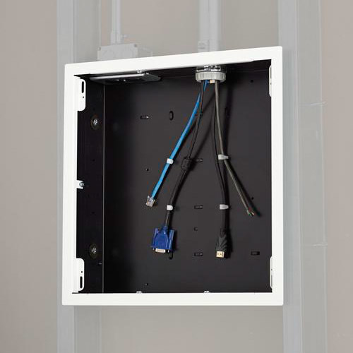 Chief PAC526FW. Large In-Wall Storage Box with White Flange