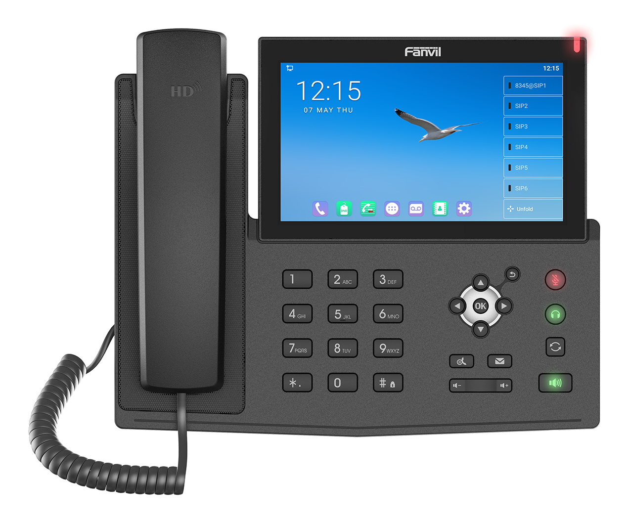 Fanvil X7A IP phone Black 20 lines LCD Wi-Fi