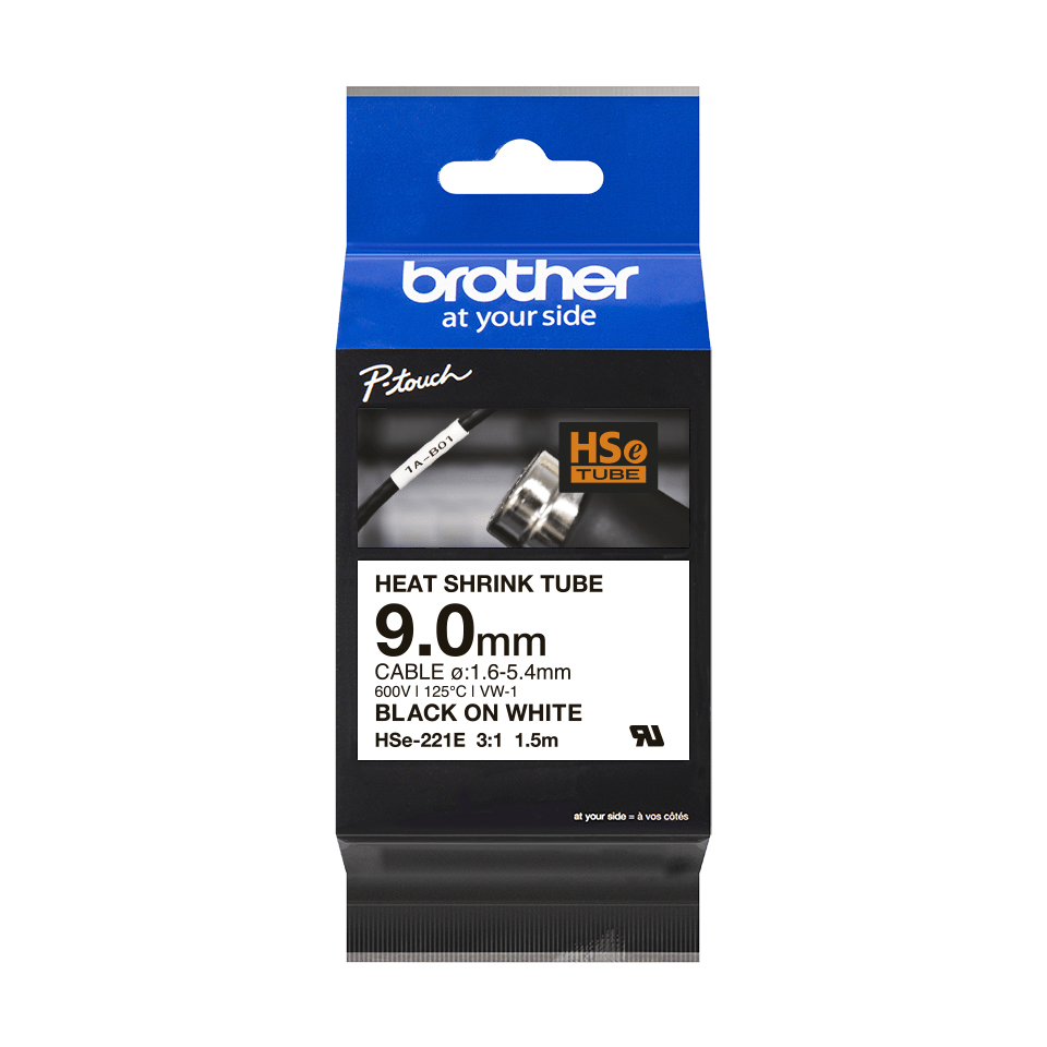 Image of Brother HSE221E heat-shrink tubing