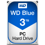 Western Digital Blue internal hard drive 3 TB 5400 RPM 64 MB 3.5" Serial ATA III
