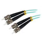 StarTech.com A50FBSTST1 fiber optic cable 39.4" (1 m) ST OM3 Turquoise