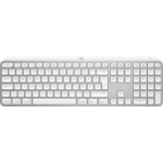 Logitech MX Keys S for Mac keyboard Office RF Wireless + Bluetooth QWERTZ German Aluminium, White