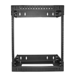 StarTech.com Rack Réseau Mural 12U à 2 Montants, Rack Serveur 19" à Cadre Ouvert avec Profondeur Ajustable, Rack de Données Mural pour IT/AV/Panneau de Patch/ Equipement IT - Écrous et Vis de Fixation Inclus