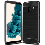 JLC Samsung A8 2018 Brushed Silicone Case- Black