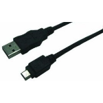 LogiLink CU0014 USB cable USB 2.0 1.8 m USB A Mini-USB B 0.48 Gbit/s Black