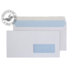 Blake Purely Everyday White Window Peel and Seal Wallet DL 110x220mm 100gsm (Pack 500)