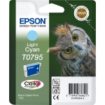 Epson C13T07954010/T0795 Ink cartridge bright cyan, 520 pages ISO/IEC 24711 11ml for Epson Stylus Photo P 50/PX 730/1400