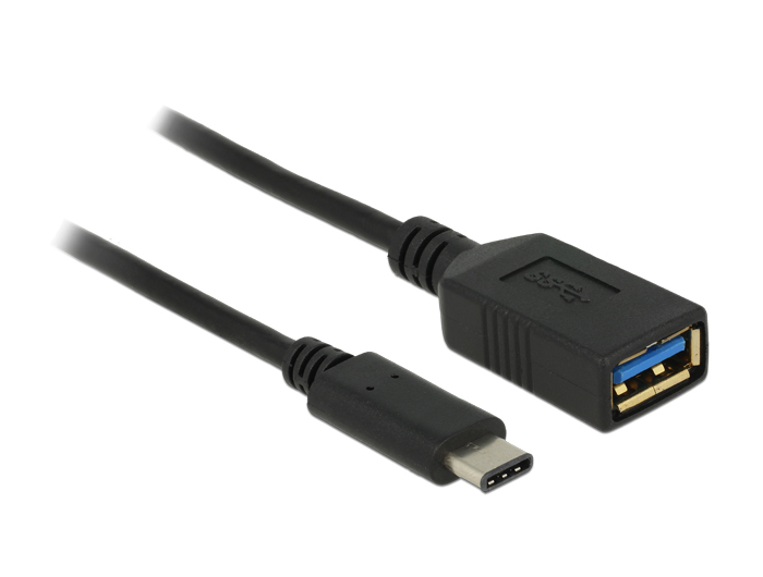 Image of DeLOCK 0.15m USB 3.1 USB cable USB 3.2 Gen 2 (3.1 Gen 2) USB C USB...