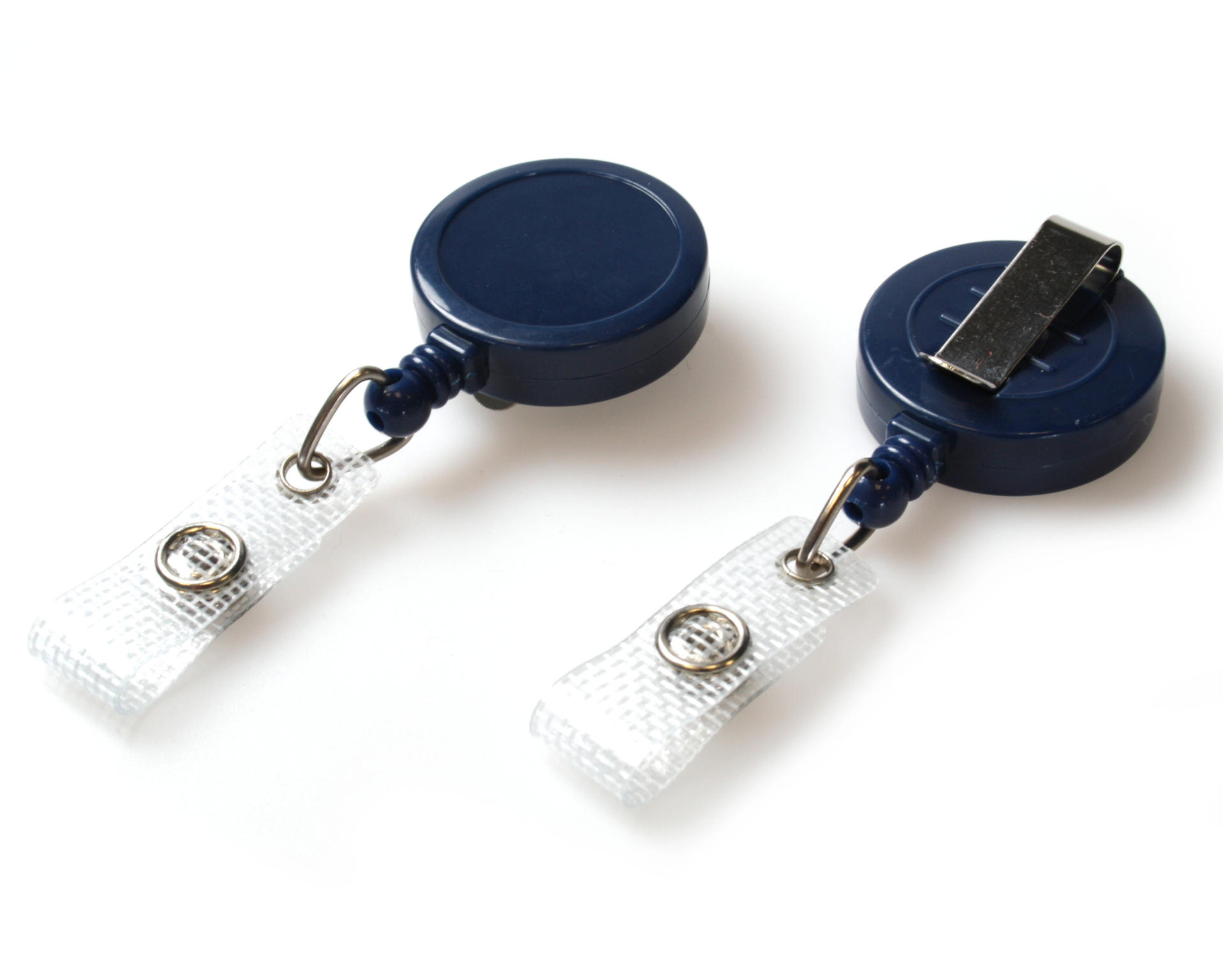 Image of Digital ID Dark Blue ID Badge Reels with Strap Clip (Pack of 50)