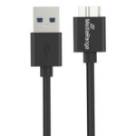 MediaRange USB-A to Micro-B USB 3.0 Charge and Sync Cable, USB 3.0, 5 Gbps, 5W max., 50cm, Black