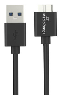 EU Product - Ladekabel USB-A auf Micro-B USB 3.0, 0,5m, sw thumbnail