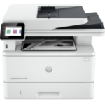 HP LaserJet Pro HP MFP 4102fdwe Printer, Black and white, Printer for Small medium business, Print, copy, scan, fax, Front-facing USB printing; Dualband Wi-Fi; Scan to email; Two-sided printing; Two-sided scanning; 50-sheet ADF; Fast first page out speeds