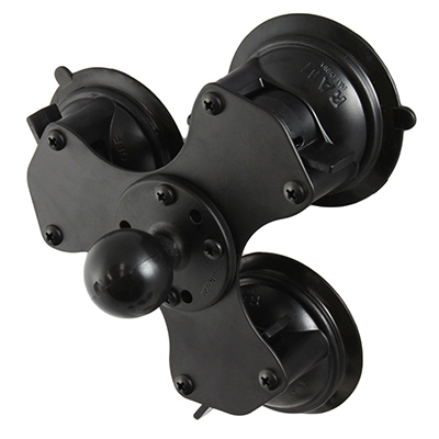 RAM Mounts Twist-Lock Triple Suction Cup Base with Ball