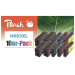 Peach PI300-884 inktcartridge 10 stuk(s) Compatibel Hoog (XL) rendement Zwart, Cyaan, Magenta, Geel