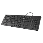 Hama KC-200 keyboard Home USB QWERTY UK English Black