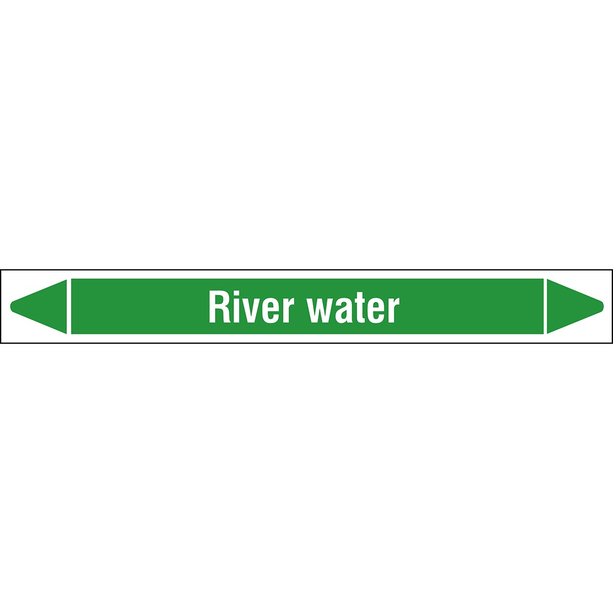 Brady RIVER WATER 450X52RL-T1-LL-P03 self-adhesive label Rectangle Permanent Green, White