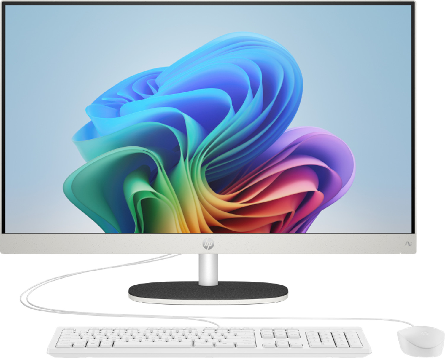 HP All-in-One Desktop Next Gen AI 24-ct2001na PC Copilot+ PC AMD Ryzen AI 5 340 60.5 cm (23.8") 1920 x 1080 pixels 16 GB DDR5-SDRAM 1 TB SSD Windows 11 Home Wi-Fi 6 (802.11ax) White