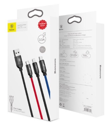 EU Product - 3-in-1 Cable Lightning/Micro/USB-C - 1,2 m thumbnail