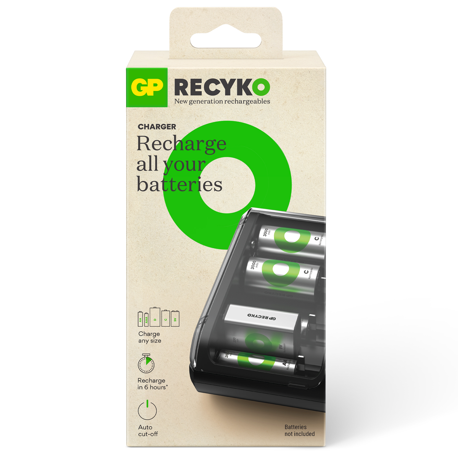 Gp Batteries Green Gp Recyko B631 Usb Universal Charger For Aa. Aaa. C. D &A