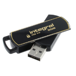 Integral 8GB Secure 360 Encrypted USB 3.0 USB flash drive USB Type-A 3.2 Gen 1 (3.1 Gen 1) Black, Gold