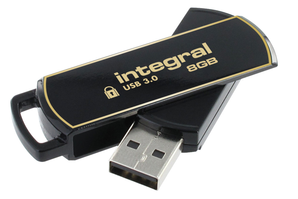 Integral Memory 8 GB USB 3.0 Flash Drive Software Encrypted Flash Drive
