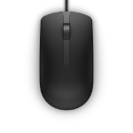 DELL MS116 muis Kantoor Ambidextrous USB Type-A Optisch 1000 DPI