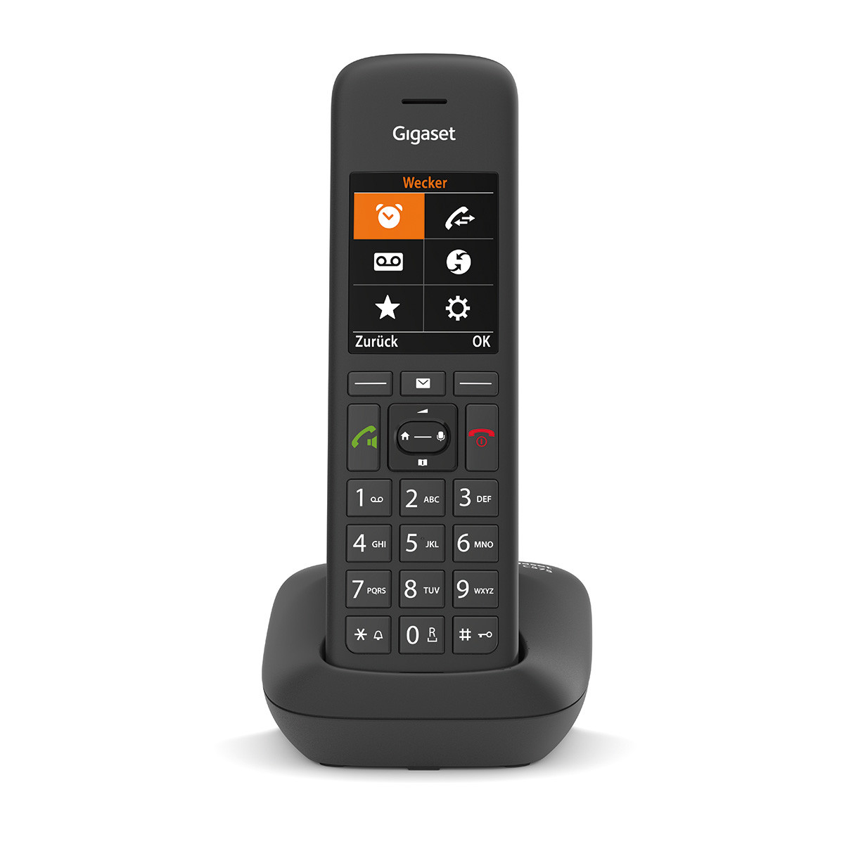 Image of Gigaset C575 Analog/DECT telephone Caller ID Black