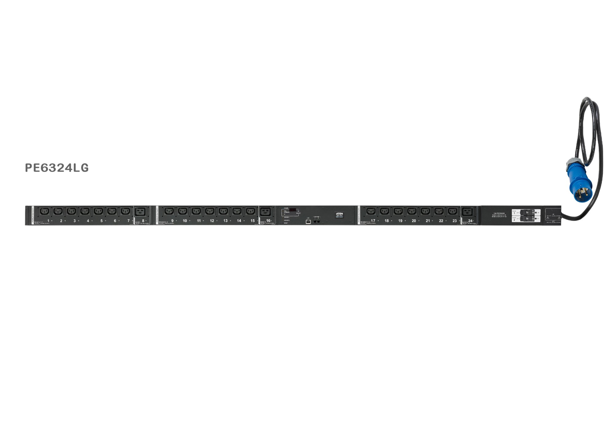 ATEN PE6324LG-AX power distribution unit (PDU) 24 AC outlet(s) 0U Black