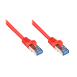 Alcasa Cat6a 30m netwerkkabel Rood S/FTP (S-STP)
