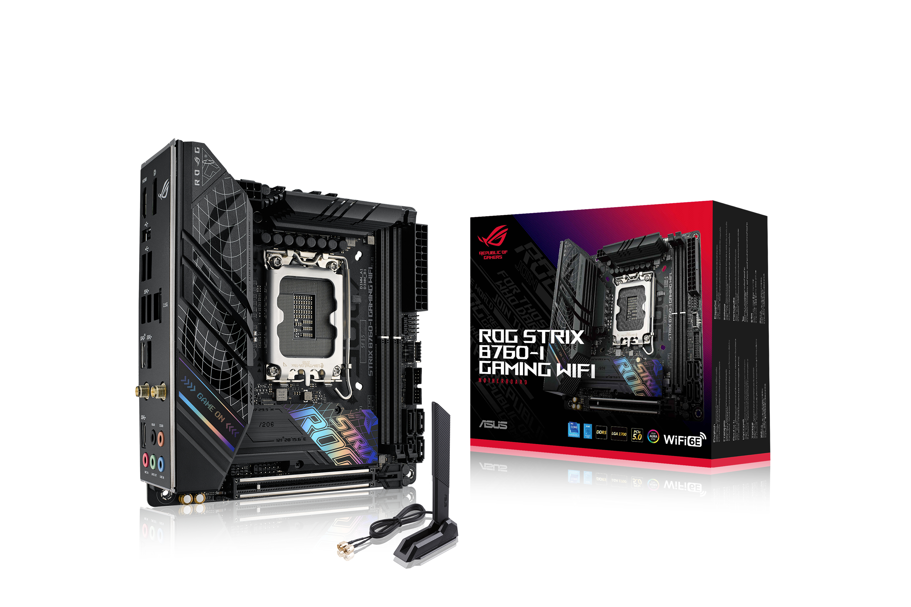 Image of ASUS ROG STRIX B760-I GAMING WIFI Intel B760 LGA 1700 mini ITX
